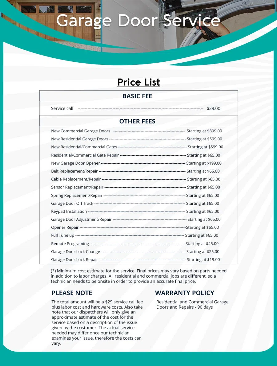 Garage Door Mobile Service Repair Queens Village, NY 347-706-1083